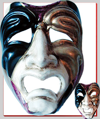 Commedia dell'arte Maske Piangi - Detailinformationen